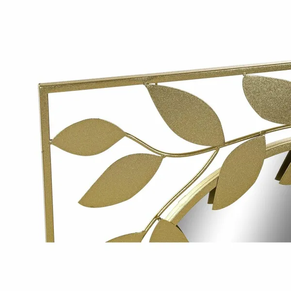 Wall mirror DKD Home Decor Golden Laurel 120 x 2,5 x 120 cm (120 Pieces)