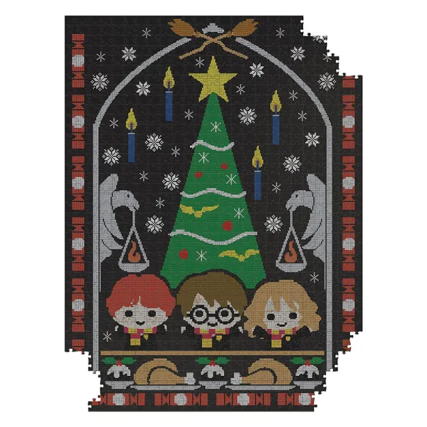 Harry Potter - 1000-piece puzzle in a decorative box (Holidays at Hogwarts)
