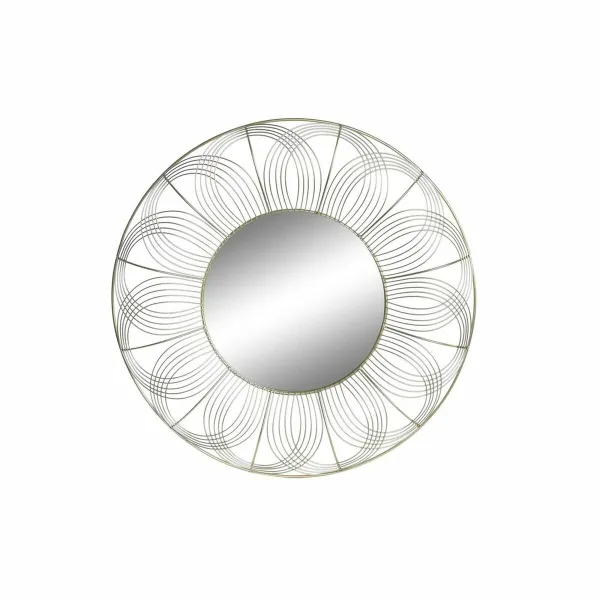 Настенное зеркало DKD Home Decor Позолоченный современный 60 x 4 x 60 cm