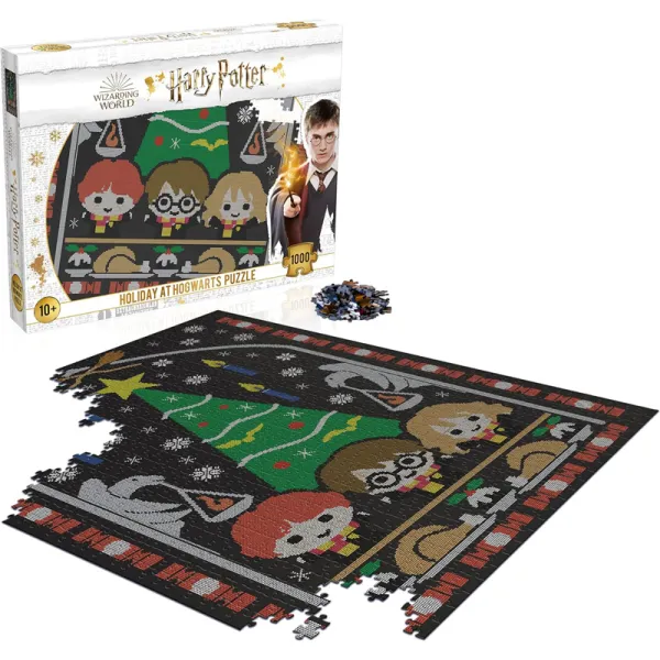 Harry Potter - 1000-piece puzzle in a decorative box (Holidays at Hogwarts)