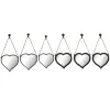 Набор зеркал DKD Home Decor Зеркало Сердце Чёрный PP 2 штук (27 x 3 x 27 cm)