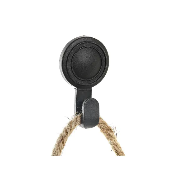 Spoguļu Komplekts DKD Home Decor spogulis Sirds Melns PP 2 gb. (27 x 3 x 27 cm)