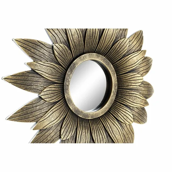 Spoguļu Komplekts DKD Home Decor Stikls Bronza PP 2 gb. (35 x 2 x 35 cm)