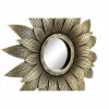 Mätyinen kuitulevy DKD Home Decor Kristalli Kullattu PP 2 osaa (35 x 2 x 35 cm)