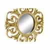 Mirror Set DKD Home Decor Crystal Golden White PP 2 Units Modern Stripped (35 x 2 x 35 cm)
