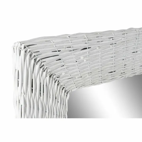 Sieninis veidrodis DKD Home Decor Balta Cottage Pynimas 87 x 4 x 147 cm