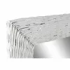 Sieninis veidrodis DKD Home Decor Balta Cottage Pynimas 87 x 4 x 147 cm