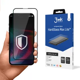 3mk HardGlass Max Lite - Tempered Glass for iPhone 14 Pro (Black)