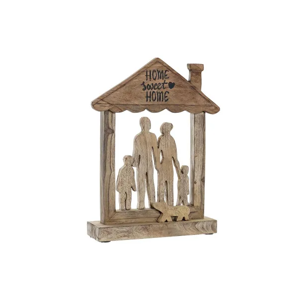 Decorative Figure DKD Home Decor Brown Mango wood Modern Family (30 x 8 x 39 cm)