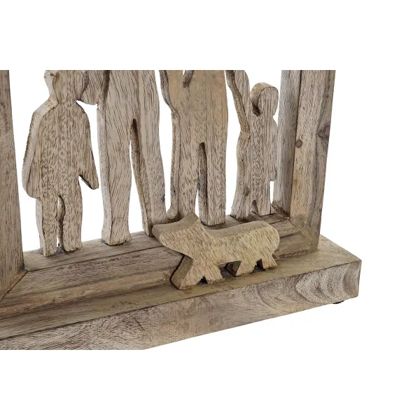 Decorative Figure DKD Home Decor Brown Mango wood Modern Family (30 x 8 x 39 cm)