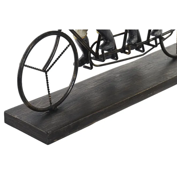 Dekoratīvās figūriņas DKD Home Decor Mērkaķis Trīsritenis Melns Bronza Metāls Sveķi Koloniāls (40 x 9 x 31 cm)