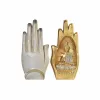 Декоративная фигура DKD Home Decor Серый Позолоченный Будда Смола (10 x 7,2 x 20,9 cm) (2 штук)