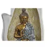 Декоративная фигура DKD Home Decor Серый Позолоченный Будда Смола (10 x 7,2 x 20,9 cm) (2 штук)