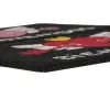 Doormat DKD Home Decor Red Black Pink Rubber White 2 Units Coconut Fibre (60 x 40 x 1,5 cm)