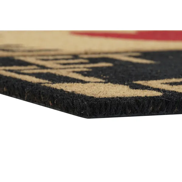 Doormat DKD Home Decor Red Black Brown Rubber 2 Units Coconut Fibre (60 x 40 x 1,5 cm)