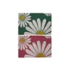 Durų kilimėlis DKD Home Decor Rožinė Guma Mėtos Balta Geltona 2 vnt. Kokoso pluoštas (60 x 40 x 0,5 cm)