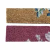 Durų kilimėlis DKD Home Decor Pilka Rožinė Ruda Guma Balta 2 vnt. Kokoso pluoštas (60 x 40 x 1,5 cm)