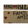 Doormat DKD Home Decor Red Black Brown Rubber 2 Units Urban Coconut Fibre (60 x 40 x 1,5 cm)