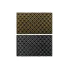 Kynnysmatto DKD Home Decor Hopeinen Musta Kullattu Kumi Arabi 2 osaa (75 x 45 x 0,5 cm)