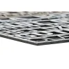 Kynnysmatto DKD Home Decor Hopeinen Kullattu Kumi 2 osaa Kaupunki (75 x 45 x 0,5 cm)