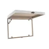 Dekoratīvs skapītis DKD Home Decor Melns Bronza Koks MDF (2 gb.)
