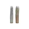 Koristekasvi DKD Home Decor 25 x 25 x 68 cm Ruskea Polyetyleeni Vihreä (2 osaa)