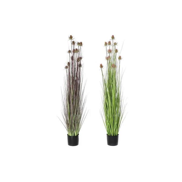 Dekoratyvinis augalas DKD Home Decor 40 x 40 x 150 cm Rožinė Alyvinė Polietilenas PVC (2 vnt.)