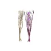 Ķekars DKD Home Decor Rozā Ceriņš Balts Kaltēts zieds (30 x 30 x 100 cm) (2 gb.)