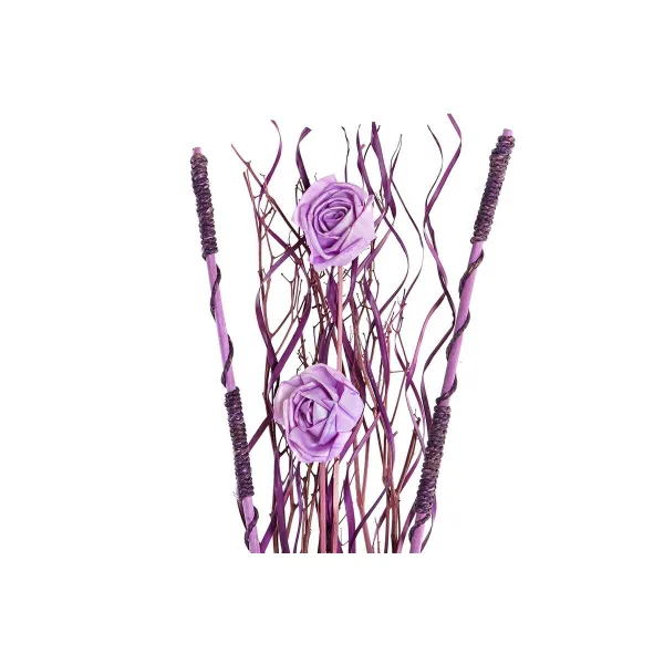 букет DKD Home Decor Розовый Лиловый Белый Сухой цветок (30 x 30 x 100 cm) (2 штук)