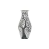 Maljakko DKD Home Decor Puut Valkoinen Musta Valkoinen/Musta Kristalli Terrakotta 29 x 29 x 60 cm