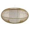 Pakabinamas apšvietimas DKD Home Decor Balta Natūralus Bambukas 40 W 83 x 83 x 40 cm