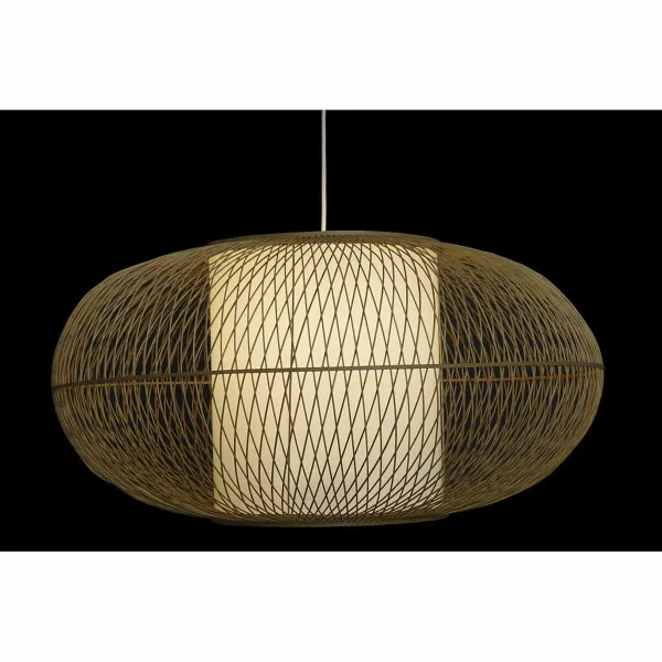 Pakabinamas apšvietimas DKD Home Decor Balta Natūralus Bambukas 40 W 83 x 83 x 40 cm