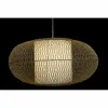 Pakabinamas apšvietimas DKD Home Decor Balta Natūralus Bambukas 40 W 83 x 83 x 40 cm