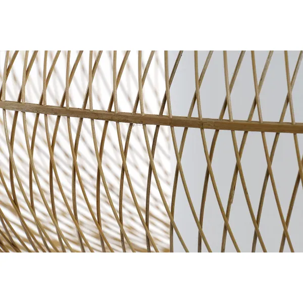 Pakabinamas apšvietimas DKD Home Decor Balta Natūralus Bambukas 40 W 83 x 83 x 40 cm