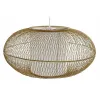 Pakabinamas apšvietimas DKD Home Decor Balta Natūralus Bambukas 40 W 83 x 83 x 40 cm