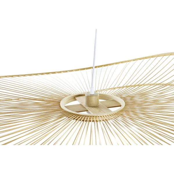 Потолочный светильник DKD Home Decor Коричневый Бамбук 50 W 100 x 100 x 25 cm