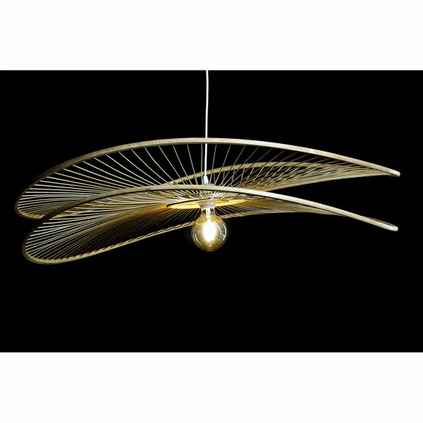 Потолочный светильник DKD Home Decor Коричневый Бамбук 50 W 100 x 100 x 25 cm