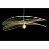 Потолочный светильник DKD Home Decor Коричневый Бамбук 50 W 100 x 100 x 25 cm
