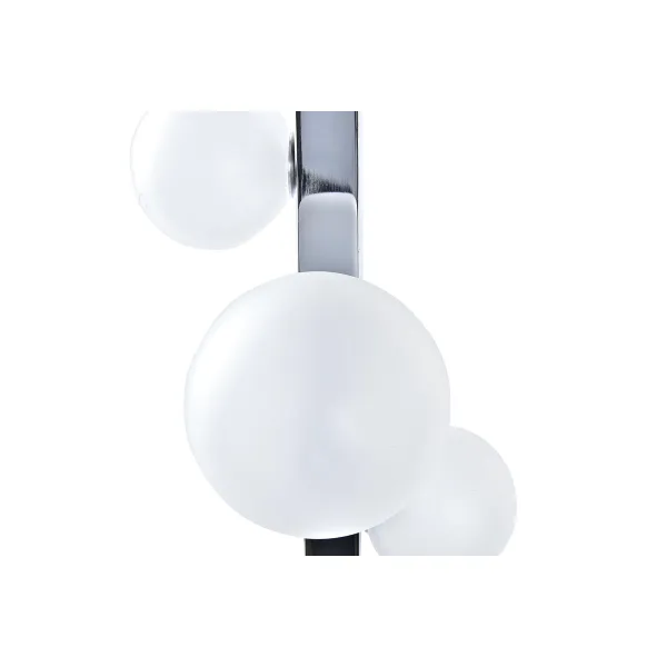 Настольная лампа DKD Home Decor Белый Серебристый Стеклянный Мрамор 220 V 15 x 15 x 68 cm