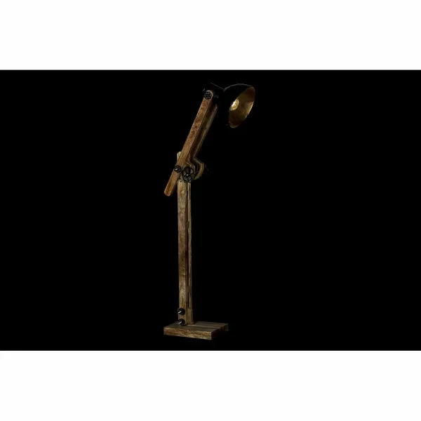 Напольный светильник DKD Home Decor Коричневый Чёрный Металл Древесина манго 85 x 25 x 140 cm