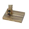 Напольный светильник DKD Home Decor Коричневый Чёрный Металл Древесина манго 85 x 25 x 140 cm