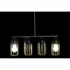 griestu gaismas DKD Home Decor Melns Bronza 220 V 50 W (60 x 11 x 26 cm)