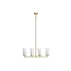 Потолочный светильник DKD Home Decor Позолоченный Белый (67 x 14 x 22 cm)