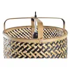 griestu gaismas DKD Home Decor Melns Brūns 220 V 50 W (36 x 36 x 48 cm)