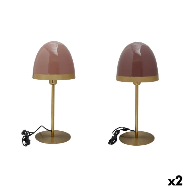 Stalinė lempa DKD Home Decor Metalinis Šiuolaikiškas (23 x 23 x 55 cm) (2 vnt.)