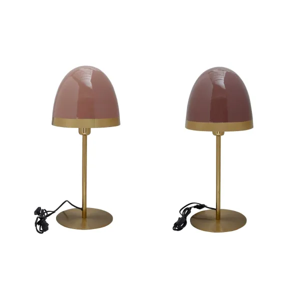 Pöytälamppu DKD Home Decor Metalli Moderni (23 x 23 x 55 cm) (2 osaa)