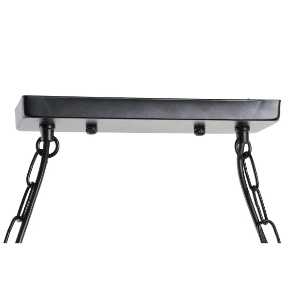 Pakabinamas apšvietimas DKD Home Decor Natūralus Juoda Metalinis Virvė 50 W (85 x 18 x 20 cm)