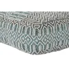 Tyyny DKD Home Decor Lattia Raidat Sininen Polyesteri Puuvilla Mintunvihreä Alumiini Valkoinen Vihreä (60 x 60 x 25 cm)