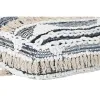Pagalvėlė DKD Home Decor Aukštas Juoda Dryžiai 60 x 60 x 25 cm