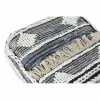 Pagalvėlė DKD Home Decor Aukštas Juoda Dryžiai 60 x 60 x 25 cm